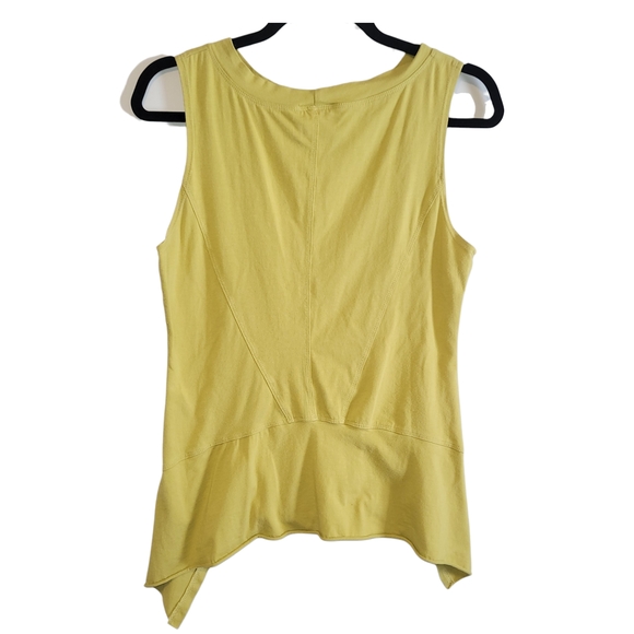 Thompson Yellow Asymmetrical Tank Top Whimsi Minimalistic - Picture 2 of 6